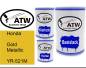 Preview: Honda, Gold Metallic, YR-521M: 500ml Lackdose + 500ml Klarlack + 250ml Härter - Set, von ATW Autoteile West.